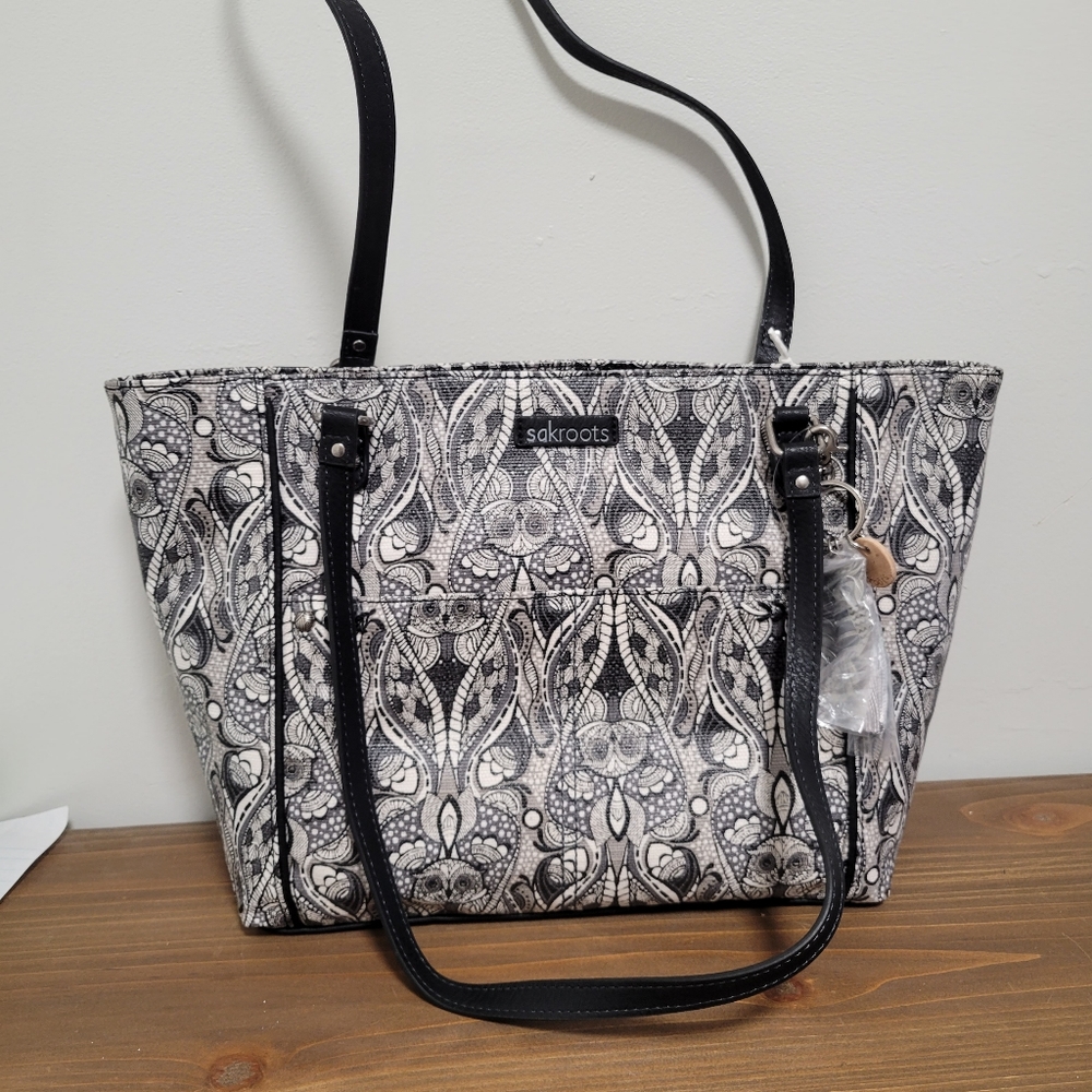 Sakroots metro tote owl